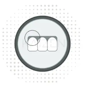 Icono de Forma de la encía y simetría